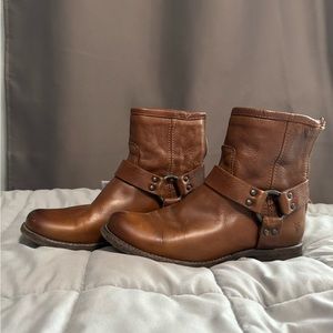 Frye Phillip Harness Ankle Boots